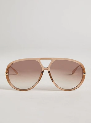 Rounded Aviator Sunglasses