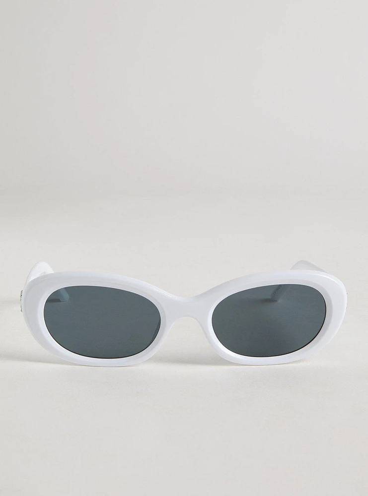 Retro Oval Sunglasses