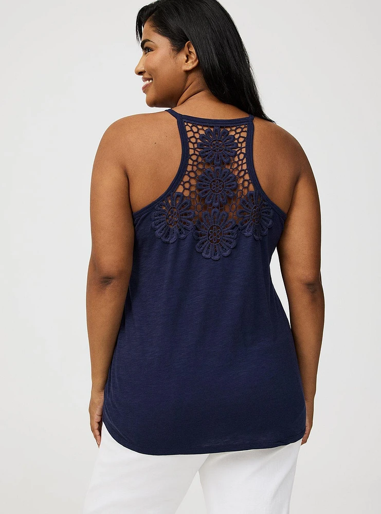 Scoop Crochet Racerback Tank