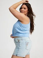 5'' Perfect Mid-Rise Embroidered Short
