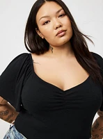 Flutter Sleeve Crop Top