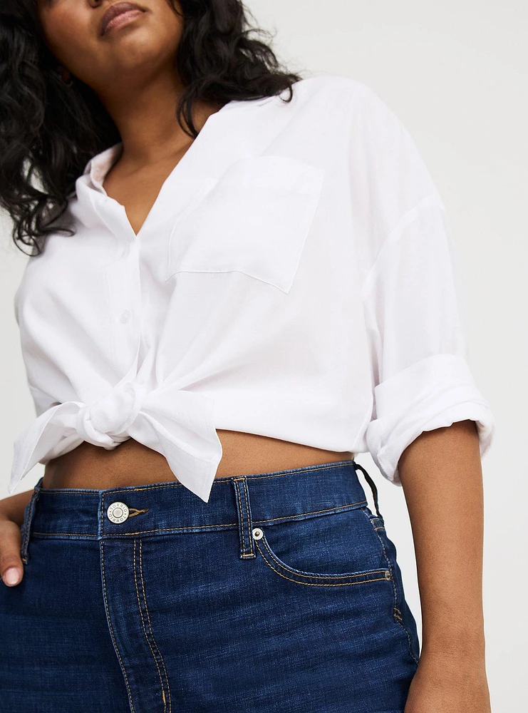 Perfect High-Rise Bermuda Jean Short