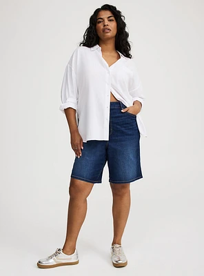 Perfect High-Rise Bermuda Jean Short