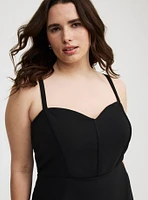 Sweetheart-Neck Wrap-Front Romper