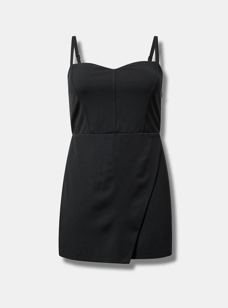 Sweetheart-Neck Wrap-Front Romper