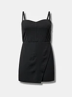 Sweetheart-Neck Wrap-Front Romper