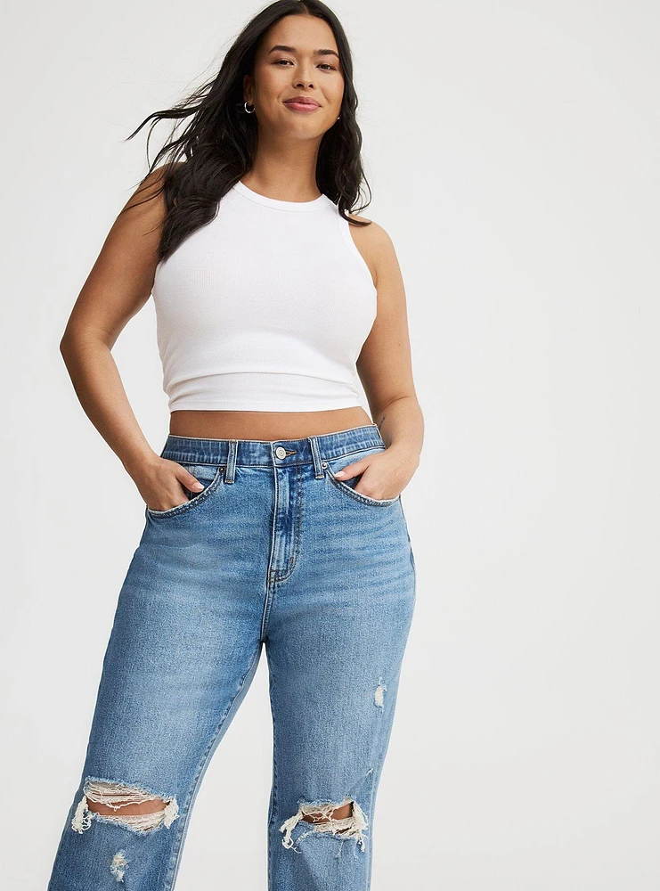 Baggy High-Rise Straight Jean