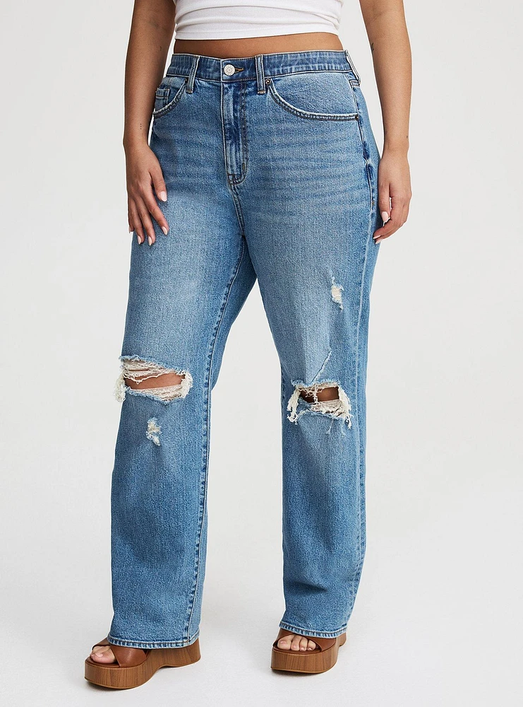 Baggy High-Rise Straight Jean