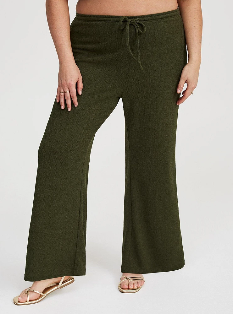 Pull-On High-Rise Flare Pants