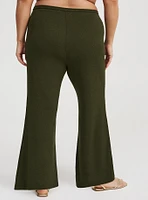 Pull-On High-Rise Flare Pants