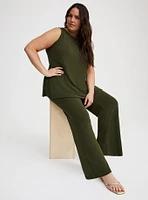 Pull-On High-Rise Flare Pants
