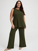 Pull-On High-Rise Flare Pants