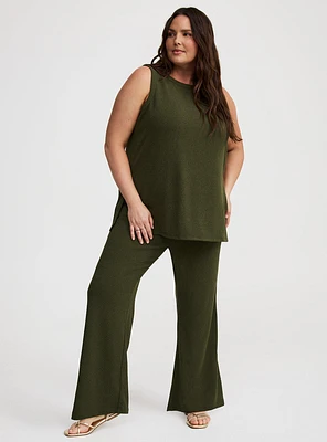 Pull-On High-Rise Flare Pants