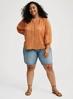 Crochet Inset Top