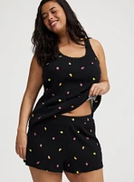 Cotton Rib Sleep Short