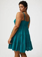 Tiered Sweetheart Mini Dress