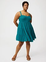Tiered Sweetheart Mini Dress