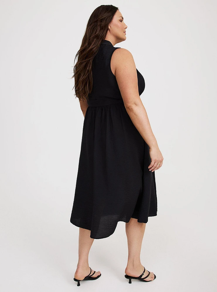 Collared Midi Shirt Dress