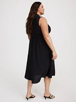 Collared Midi Shirt Dress