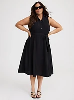 Collared Midi Shirt Dress