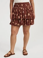 Smocked Tiered Skort