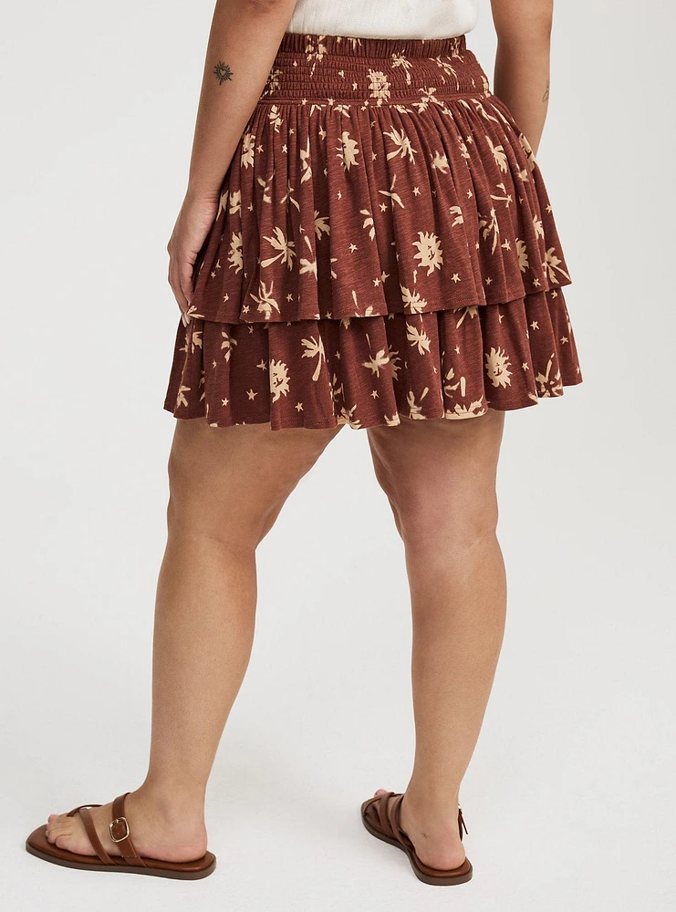 Smocked Tiered Skort