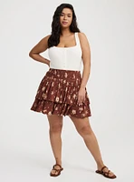 Smocked Tiered Skort
