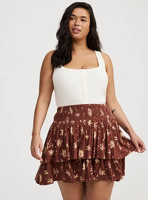 Smocked Tiered Skort
