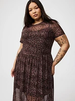Relaxed Tea Length T-Shirt Dress