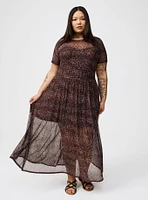 Relaxed Tea Length T-Shirt Dress