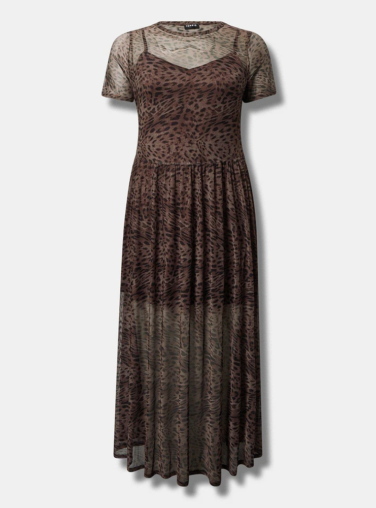 Relaxed Tea Length T-Shirt Dress