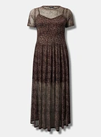 Relaxed Tea Length T-Shirt Dress