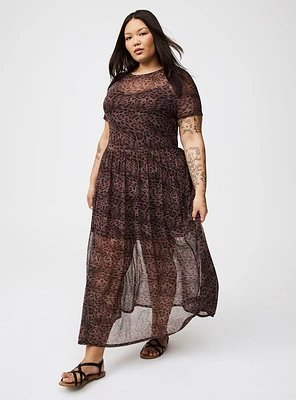 Relaxed Tea Length T-Shirt Dress