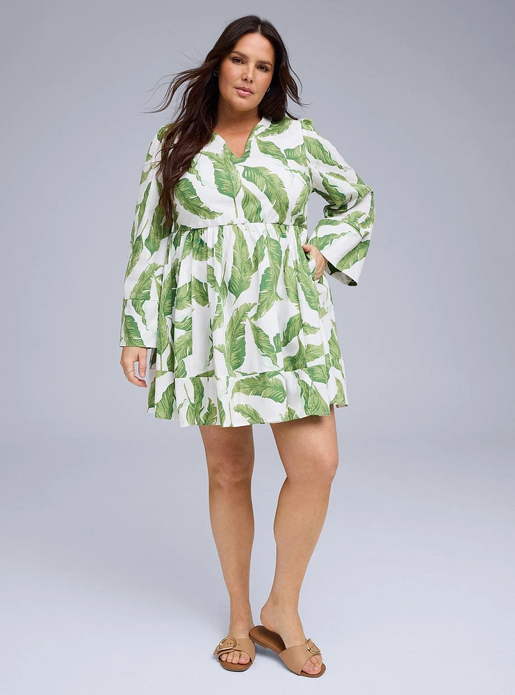 Belle Isle Slit Front Mini Dress