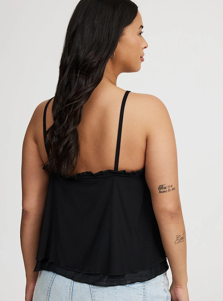 Mesh Crop Tank