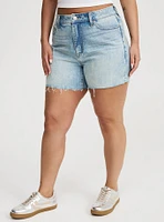 5'' High-Rise Rhinestone Short