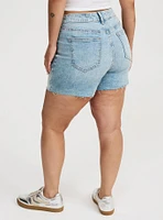 5'' High-Rise Rhinestone Short