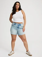 5'' High-Rise Rhinestone Short
