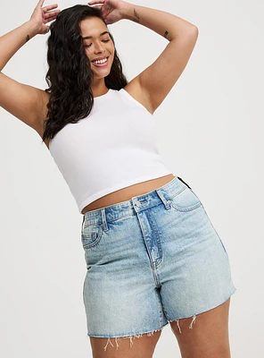 5'' High-Rise Rhinestone Short