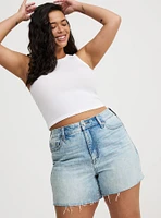 5'' High-Rise Rhinestone Short