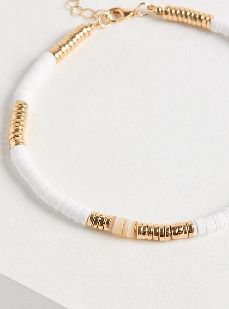 Pearl Beaded Anklet Set