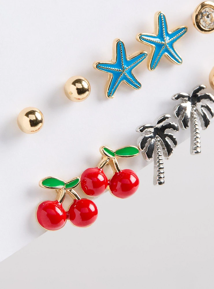 Beach Life Stud Earring Set