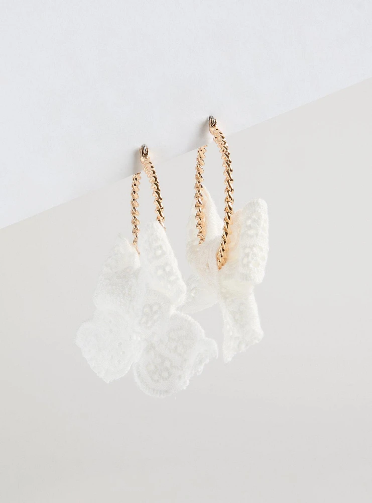Bow Hoop Earring