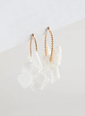 Bow Hoop Earring
