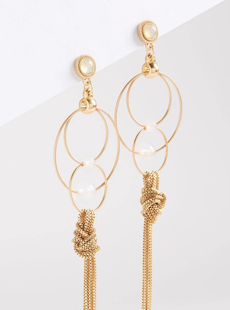 Multi Hoop Fringe Earrings