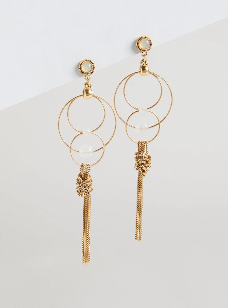 Multi Hoop Fringe Earrings