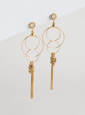 Multi Hoop Fringe Earrings