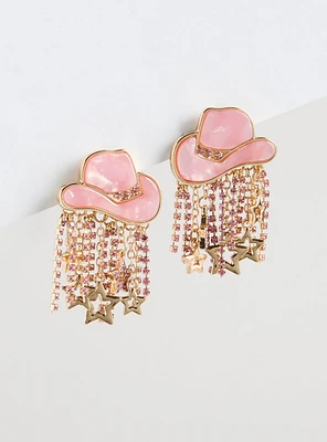 Cowgirl Hat Statement Earring
