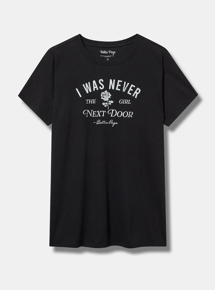 Bettie Page Classic Cotton Crew Tee