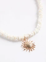 Stone Sun Necklace